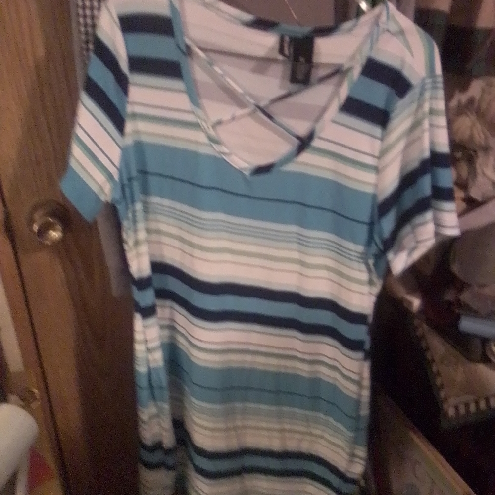 Blue Striped Dress